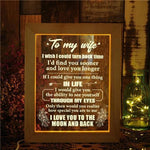 Load image into Gallery viewer, Husband To Wife - How Special You Are To Me - Frame Lamp
