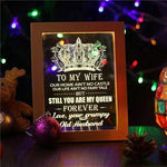 Load image into Gallery viewer, Husband To Wife - You Are My Queen Forever - Frame Lamp
