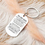 Load image into Gallery viewer, Dad To Son - Just Do Your Best - Inspirational Keychain

