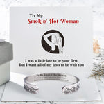 Load image into Gallery viewer, For Love - To My Smokin&#39; Hot Woman Wave Cuff Bracelet
