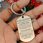 Load image into Gallery viewer, To My Grandson - Just Do Your Best - Keychain
