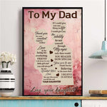 Load image into Gallery viewer, Daughter To Dad - I will always be your little girl - Poster
