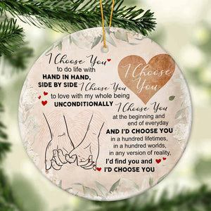 Gift For Couple - I Choose You - Ornament