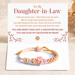 Load image into Gallery viewer, You Are My Daughter-in-Heart Peach Blossom Knot Bracelet
