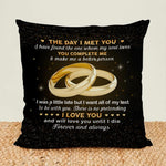 Load image into Gallery viewer, Gift For Couple - Rings Couple The Day I Met You - Pillow
