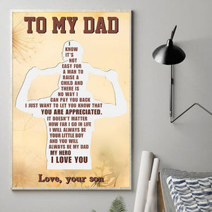 Son To Dad - You Will Always Be My Dad,My Hero - Poster
