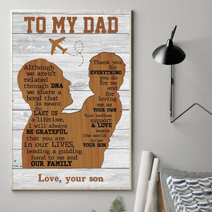 Son To Dad - Thank You For Everything You Do For Me - Poster