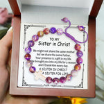 Load image into Gallery viewer, To My Sister in Christ - Christian Cross Bracelet for Teens &amp; Women

