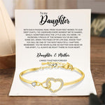 Load image into Gallery viewer, To My Daughter Forever Connected Bracelet - Infinite Love Jewelry Gift
