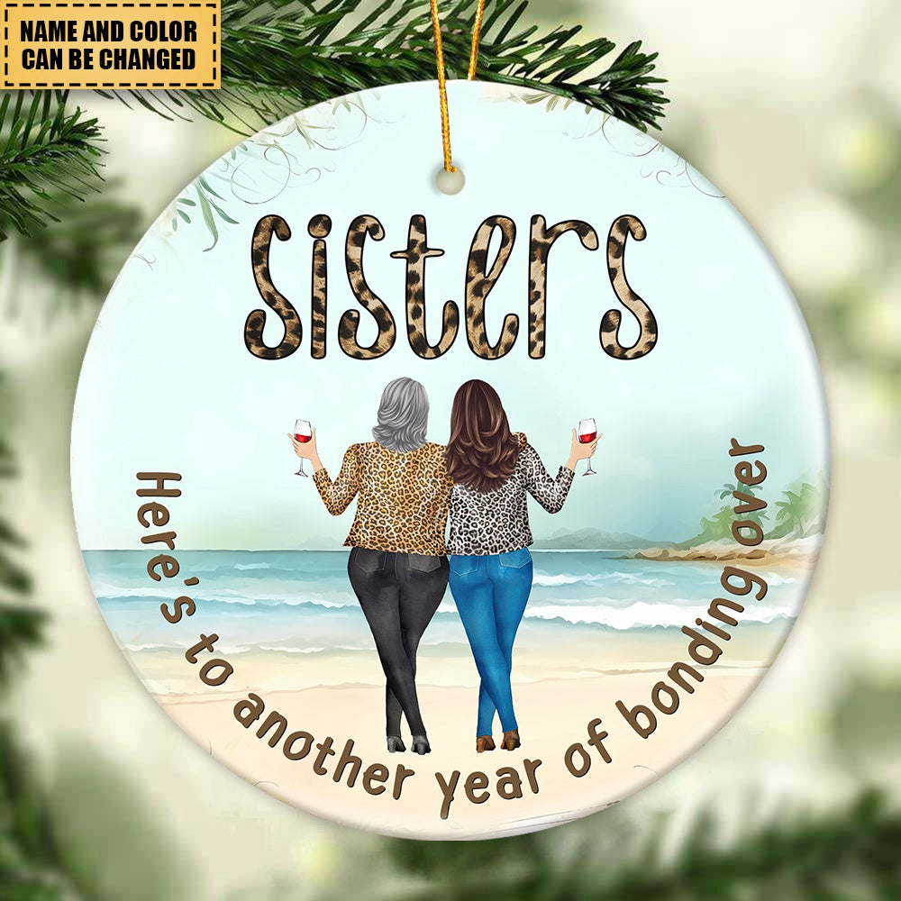 Gift For BFF - Keeping Each Other Sane - Ceramic Ornament