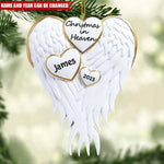 Load image into Gallery viewer, Personalized Handwritten Christmas In Heaven Memorial Ornament
