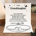 Load image into Gallery viewer, To My Granddaughter/Daughter/Niece - I Love You to the Moon and Back Bracelet
