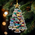 Load image into Gallery viewer, Book Christmas Tree Ornament, Book Lover Gift, Bookworm Gifts
