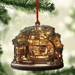 Load image into Gallery viewer, Christmas Bookstore Ornament Book Lover Christmas Ornament
