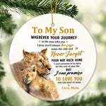 Load image into Gallery viewer, Gift For Grandson/Son - Enjoy The Ride - Ceramic Ornament
