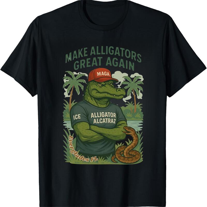 Funny Florida Shirt - "Alligator Alcatraz" Everglades Joke Tee