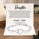 Load image into Gallery viewer, To My Daughter Forever Connected Bracelet - Infinite Love Jewelry Gift
