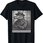 Load image into Gallery viewer, Alligator Alcatraz&quot; Graphic Tee - Florida Wildlife Parody Shirt
