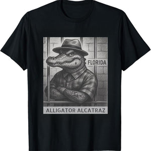 Alligator Alcatraz" Graphic Tee - Florida Wildlife Parody Shirt