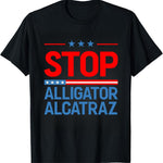 Load image into Gallery viewer, Stop Alligator Alcatraz Shirt - Everglades Wildlife Humor Shirt
