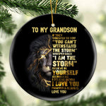 Load image into Gallery viewer, Gift For Grandson/Son - I am The Storm - Ceramic Ornament
