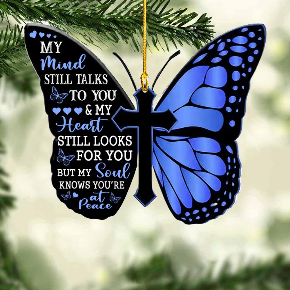 Memorial Ornament - My Mind Still Talks To You