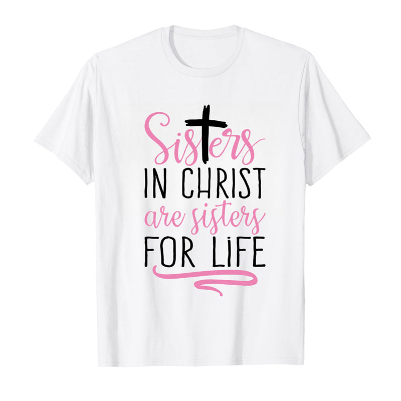 Christian Women's Shirt - Sisters in Christ Faith-Based Tee