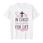 Load image into Gallery viewer, Christian Women&#39;s Shirt - Sisters in Christ Faith-Based Tee
