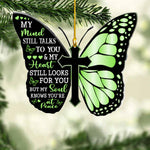 Load image into Gallery viewer, Memorial Ornament - My Mind Still Talks To You
