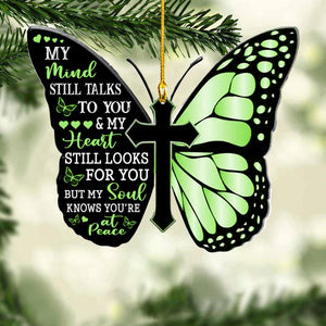 Memorial Ornament - My Mind Still Talks To You