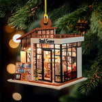 Load image into Gallery viewer, Bookshelf Christmas Ornament, Perfect Gift For Book Lovers Book Club Ornament
