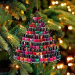 Load image into Gallery viewer, Nail Polish Christmas Tree Ornament, Gift For Nail Enthusiasts
