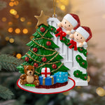 Load image into Gallery viewer, Personalized Handwritten Family Christmas Xmas Tree Decoration Ornament
