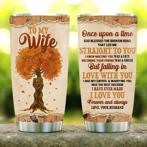 To My Wife - Love With You Glitter Tumbler
