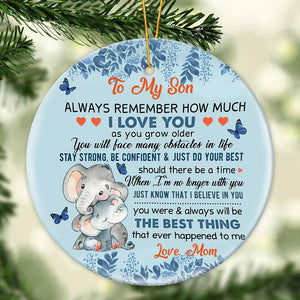 Gift For Grandson/Son - The Best Thing - Ceramic Ornament