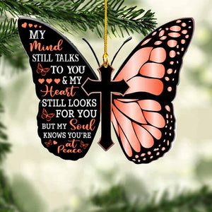 Memorial Ornament - My Mind Still Talks To You