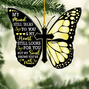 Memorial Ornament - My Mind Still Talks To You
