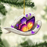 Load image into Gallery viewer, Memorial Ornament - Cute Sleeping Angel-Wing Butterfly Hanging Ornament
