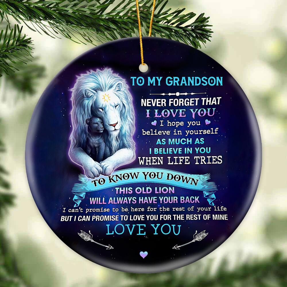 Gift For Grandson/Son - Believe in Yourself - Ceramic Ornament