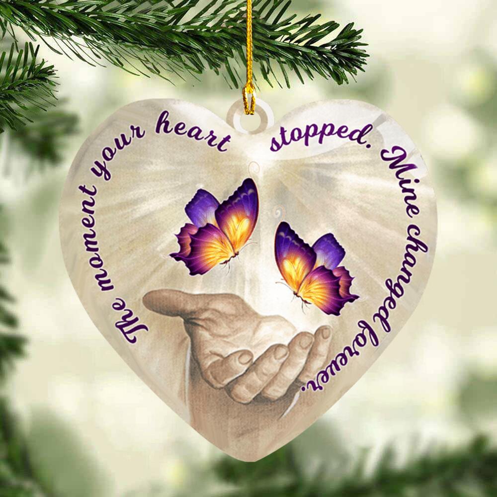 Memorial Ornament - The Moment Your Heart Stopped