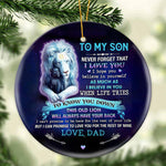 Load image into Gallery viewer, Gift For Grandson/Son - Believe in Yourself - Ceramic Ornament
