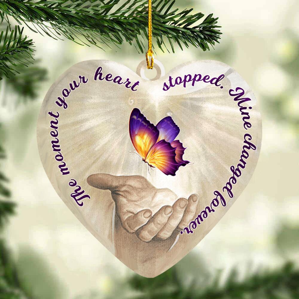 Memorial Ornament - The Moment Your Heart Stopped