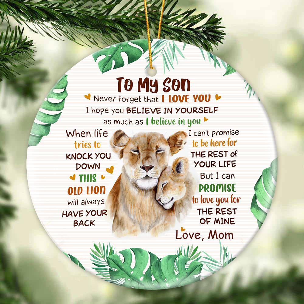 Gift For Grandson/Son - I Believe in You - Ceramic Ornament
