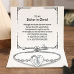 Load image into Gallery viewer, To My Sister in Christ - Love You to the Moon and Back Bracelet
