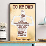Load image into Gallery viewer, Son To Dad - You Will Always Be My Dad,My Hero - Poster
