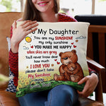Load image into Gallery viewer, Gift For Granddaughter/Daughter - My Only Sunshine - Pillowcase
