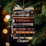Load image into Gallery viewer, Just One More Chapter Christmas Ornament, Perfect Gift For Book Lovers
