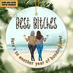 Load image into Gallery viewer, Gift For BFF - Keeping Each Other Sane - Ceramic Ornament

