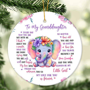 Gift For Granddaughter/Daughter - You Will Always Be My Little Girl - Ceramic Ornament