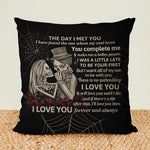 Load image into Gallery viewer, Gift For Couple - Skeleton Skull Couple The Day I Met You - Pillow
